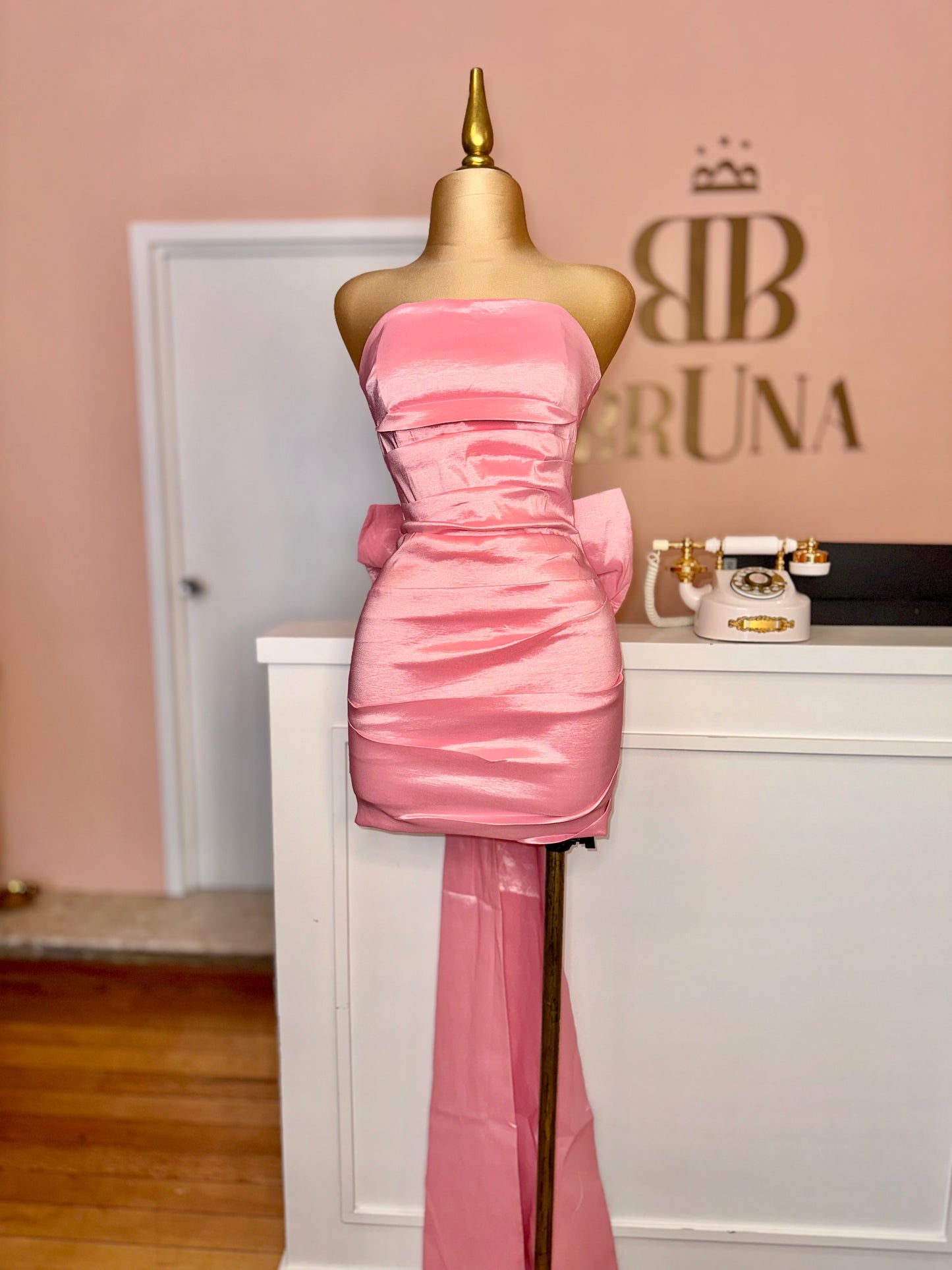 Vestido moño largo