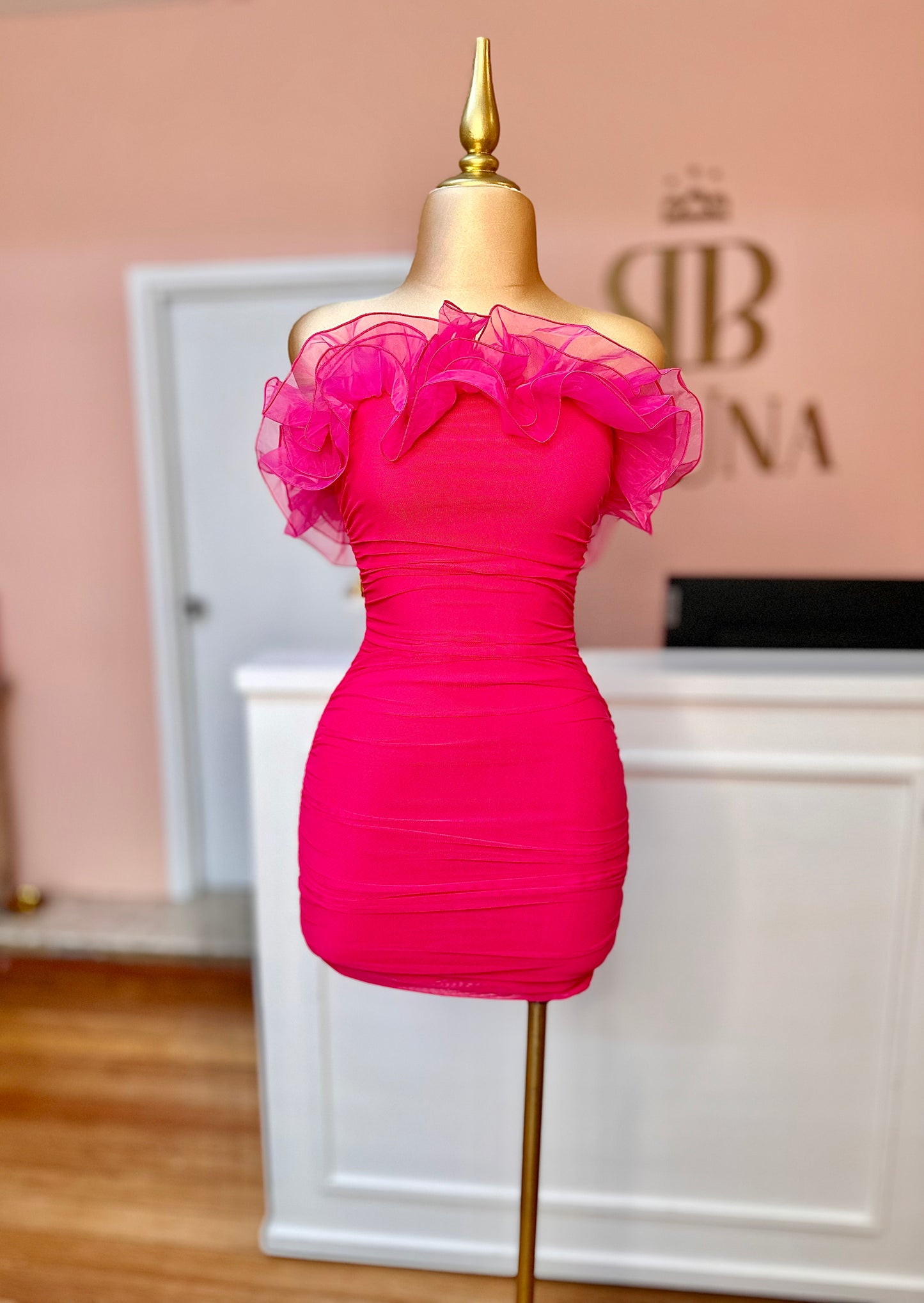 Vestido Olán fucsia