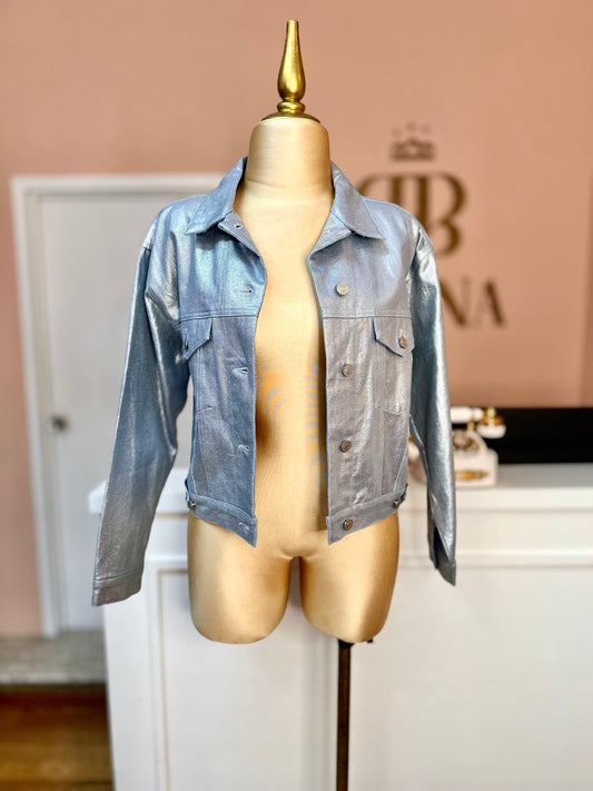 Chamarra denim foil